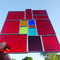 modernes Tiffany Fensterbild rote Eleganz