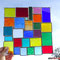 modernes Tiffany Regenbogen Fensterbild Bunte Vielfalt