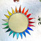 große bunte Sonne Tiffany Fensterbild Regenbogen