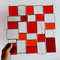 modernes Tiffany Fensterbild XL rote Vielfalt