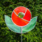 Gartenstecker Blume aus Tiffany Glas Gartendeko