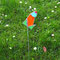 Gartenstecker Blume aus Tiffany Glas Gartendeko