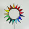 Gartenstecker bunte Sonne / Blume aus Tiffany Glas