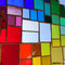modernes Tiffany großes Fensterbild Regenbogen