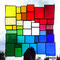modernes Tiffany Fensterbild Regenbogen
