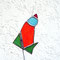 Gartenstecker Blume aus Tiffany Glas Gartendeko