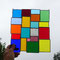 modernes Tiffany Regenbogen Fensterbild Bunte Vielfalt