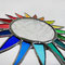 Gartenstecker bunte Sonne / Blume aus Tiffany Glas