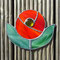 Gartenstecker Blume aus Tiffany Glas Gartendeko