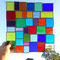 modernes Tiffany Regenbogen Fensterbild XL Bunte Vielfalt