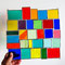 fensterbild bunt Tiffany