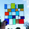 modernes Tiffany Fensterbild XL Bunte Vielfalt