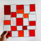modernes Tiffany Fensterbild XL rote Vielfalt