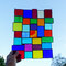 modernes Tiffany Regenbogen Fensterbild XL Bunte Vielfalt