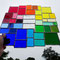modernes Tiffany XXL Fensterbild Regenbogen