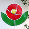 Gartenstecker Blume aus Tiffany Glas Gartendeko