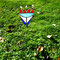 Gartenstecker bunte Blume aus Tiffany Glas