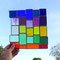 modernes Tiffany Regenbogen Fensterbild Bunte Vielfalt