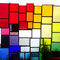 modernes Tiffany Fensterbild XL Regenbogen