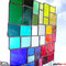 modernes Tiffany Fensterbild Bunte Vielfalt