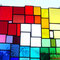 modernes Tiffany Fensterbild Regenbogen