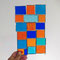 Sonnenfänger orange blau türkise Vielfalt Tiffany Fensterbild