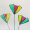 Tiffany Blumen 3er Set als  Gartenstecker