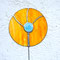 Gartenstecker Blume aus Tiffany Glas Gartendeko