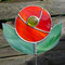 Gartenstecker Blume aus Tiffany Glas Gartendeko