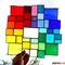 modernes Tiffany XL Fensterbild Regenbogen