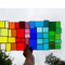 modernes Tiffany XXL Fensterbild Regenbogen