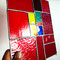 modernes Tiffany Fensterbild rote Eleganz