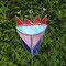 Gartenstecker bunte Blume aus Tiffany Glas
