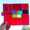 modernes Tiffany Fensterbild rote Eleganz