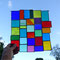 fensterbild bunt Tiffany