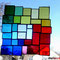 modernes Tiffany Fensterbild Bunte Vielfalt