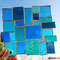 Sonnenfänger türkis Vielfalt Tiffany Fensterbild