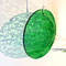 Sonnenfänger rund Glas Anhänger aus retro Tiffanyglas minimalistisch