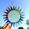 große bunte Sonne Tiffany Fensterbild Regenbogen