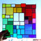 modernes Tiffany Fensterbild Regenbogen