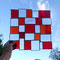 modernes Tiffany Fensterbild XL rote Vielfalt