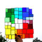 modernes Tiffany XXL Fensterbild Regenbogen