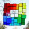 modernes Tiffany Fensterbild XXL Regenbogen