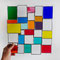 modernes Tiffany Fensterbild XL Bunte Vielfalt