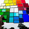 modernes Tiffany XXL Fensterbild Regenbogen