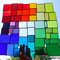 modernes Tiffany Fensterbild XXL Regenbogen
