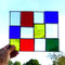 modernes Tiffany Fensterbild Bunte Vielfalt