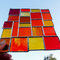 Sonnenfänger orange Vielfalt Tiffany Fensterbild