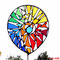 Gartenstecker Bunte Regenbogen Spirale Tiffany