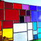 modernes Tiffany Fensterbild Regenbogen